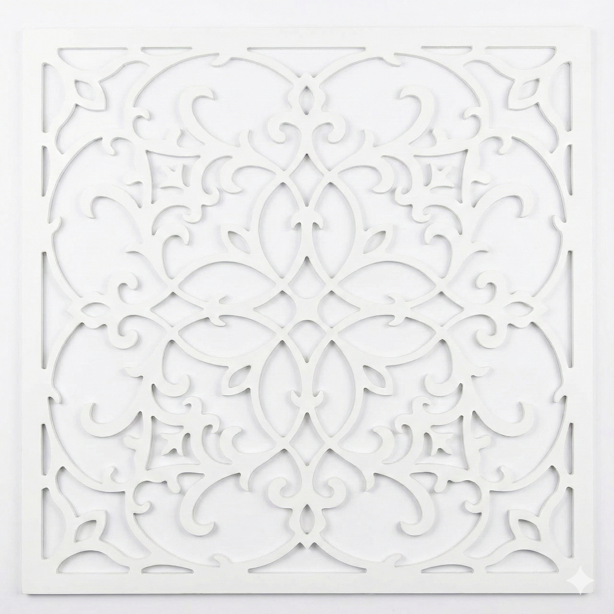 تایل ام دی اف سفید سی ان سی 60x60